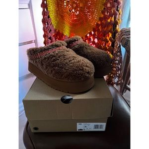 Tazz Braid Platform Uggs Sold Out Brand New Cozy Slippers Shearling